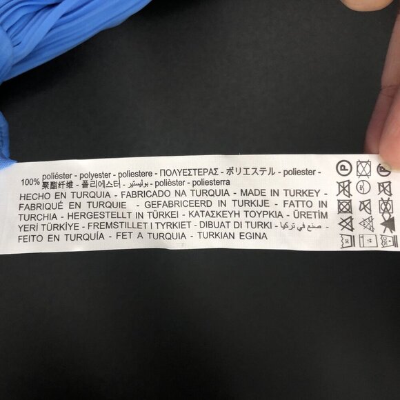 Zara Women's Sleeveless Pleated Top XS Blue Tie-Back Going Out Top Office Career - Picture 3 of 5